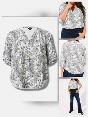 Torrid Harper 3/4 Sleeve Top